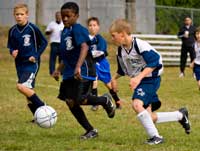Photo of a CYO Soccer player
